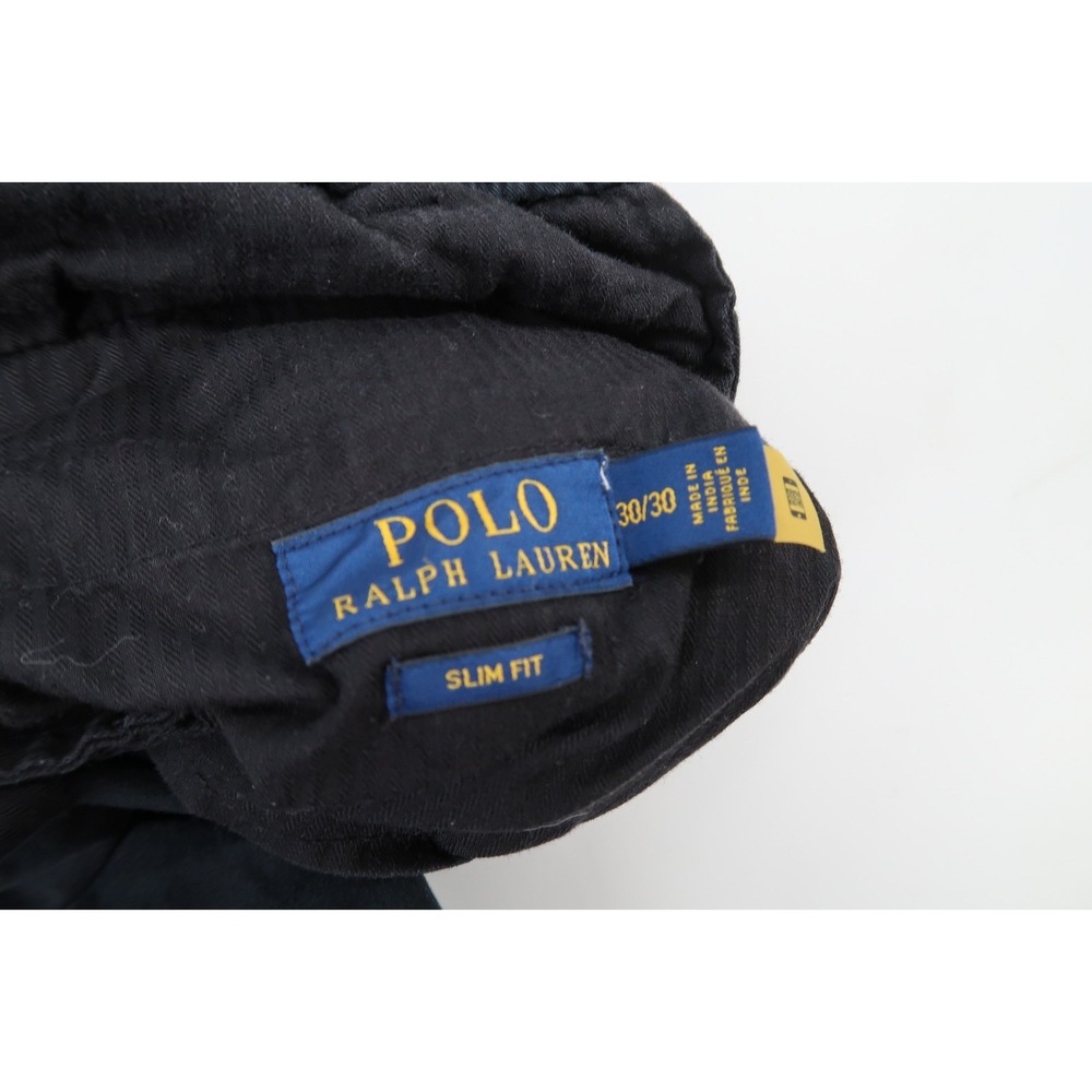 Polo Ralph Lauren Navy Cargo Pants Mens 30x30‎ Slim Fit Utility Drawstring - Picture 2 of 10